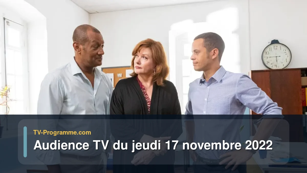 Audiences TV et audimat en prime time du Jeudi 17 novembre 2022