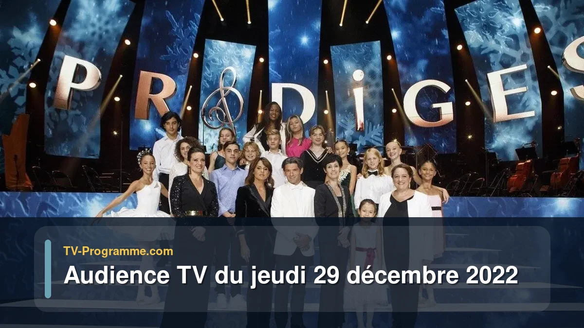 Audiences TV et audimat en prime time du Jeudi 29 décembre 2022