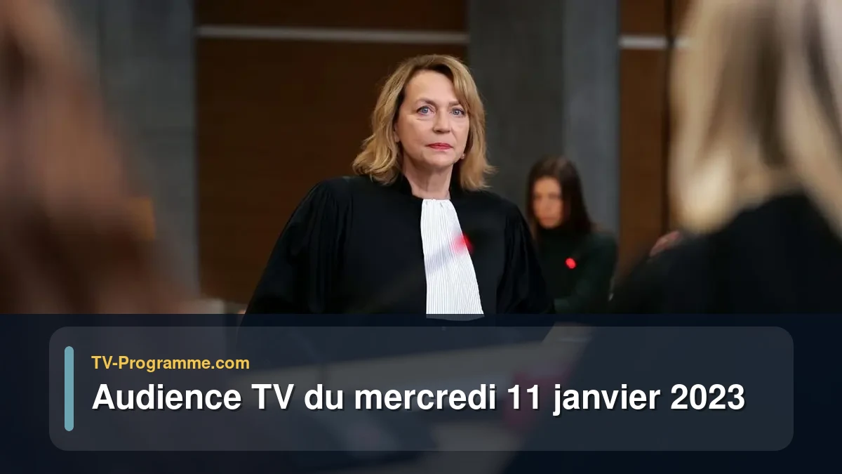 Audiences TV et audimat en prime time du Mercredi 11 janvier 2023