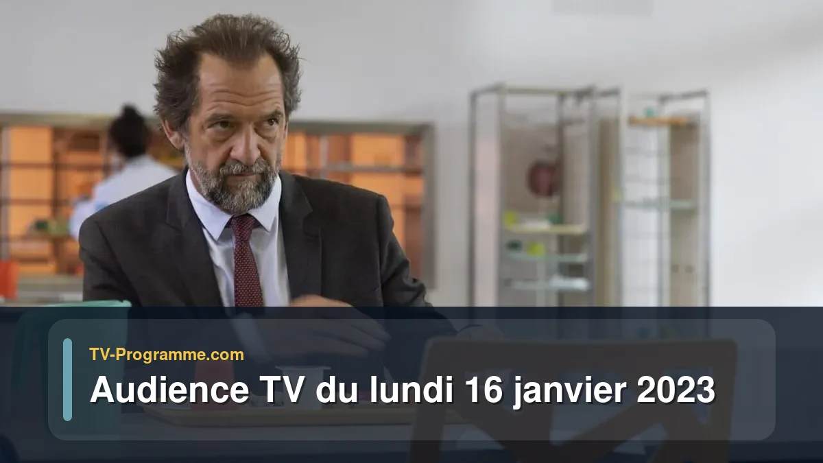 Audiences TV et audimat en prime time du Lundi 16 janvier 2023