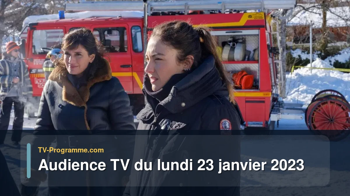 Audiences TV et audimat en prime time du Lundi 23 janvier 2023