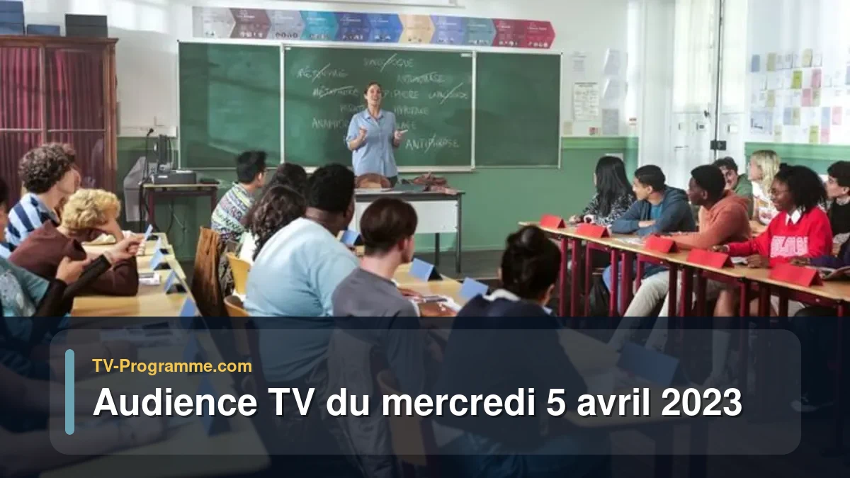 Audiences TV et audimat en prime time du Mercredi 5 avril 2023