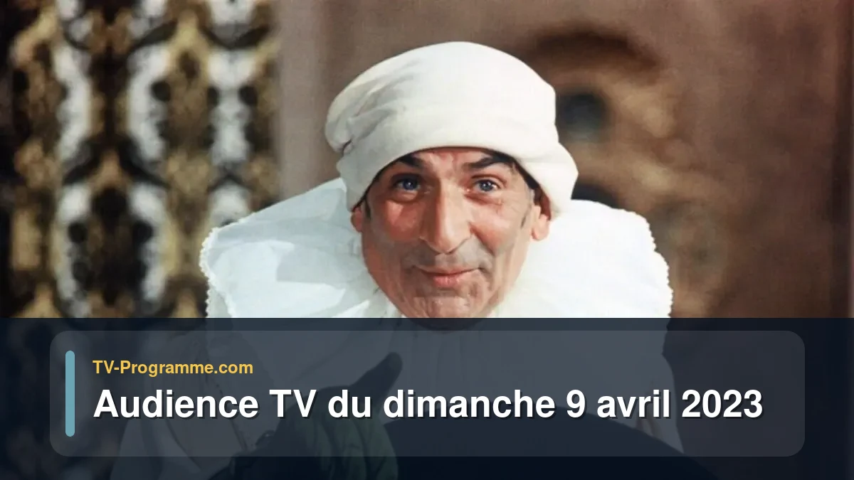Audiences TV et audimat en prime time du Dimanche 9 avril 2023