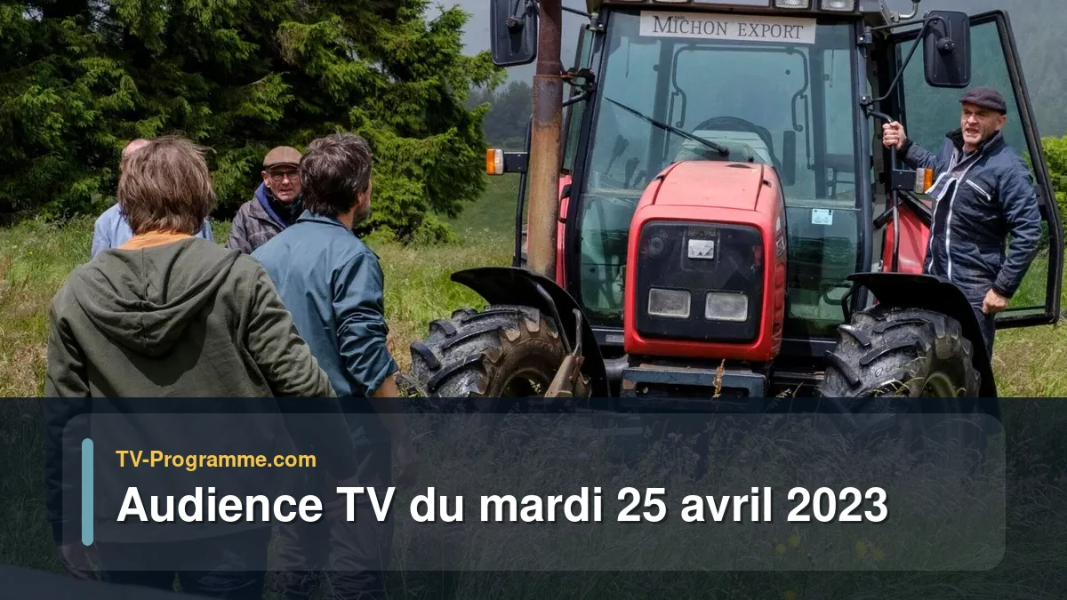 Audiences TV et audimat en prime time du Mardi 25 avril 2023