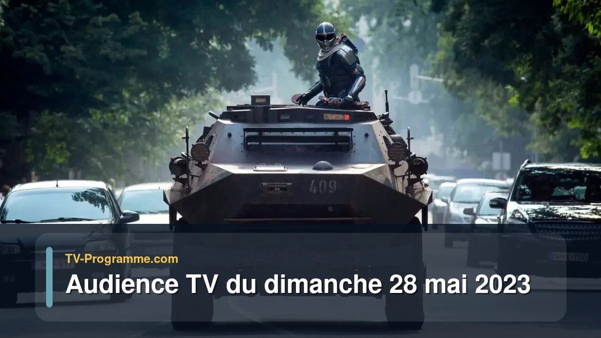 Audiences TV et audimat en prime time du Dimanche 28 mai 2023