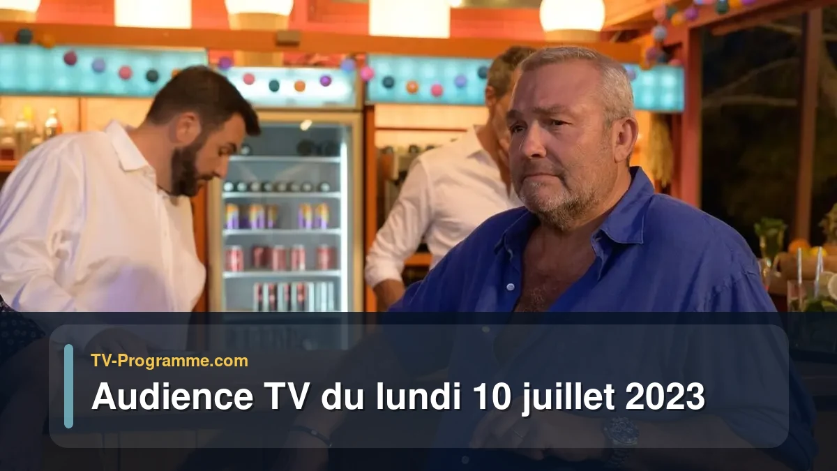 Audiences TV et audimat en prime time du Lundi 10 juillet 2023