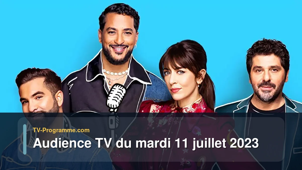 Audiences TV et audimat en prime time du Mardi 11 juillet 2023