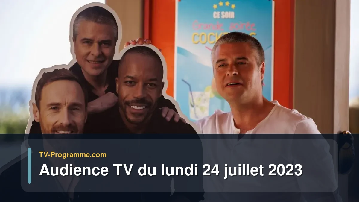 Audiences TV et audimat en prime time du Lundi 24 juillet 2023