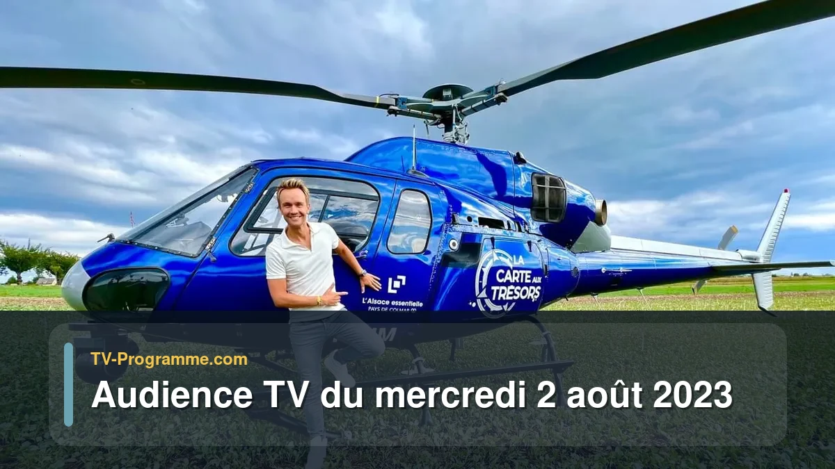 Audiences TV et audimat en prime time du Mercredi 2 août 2023
