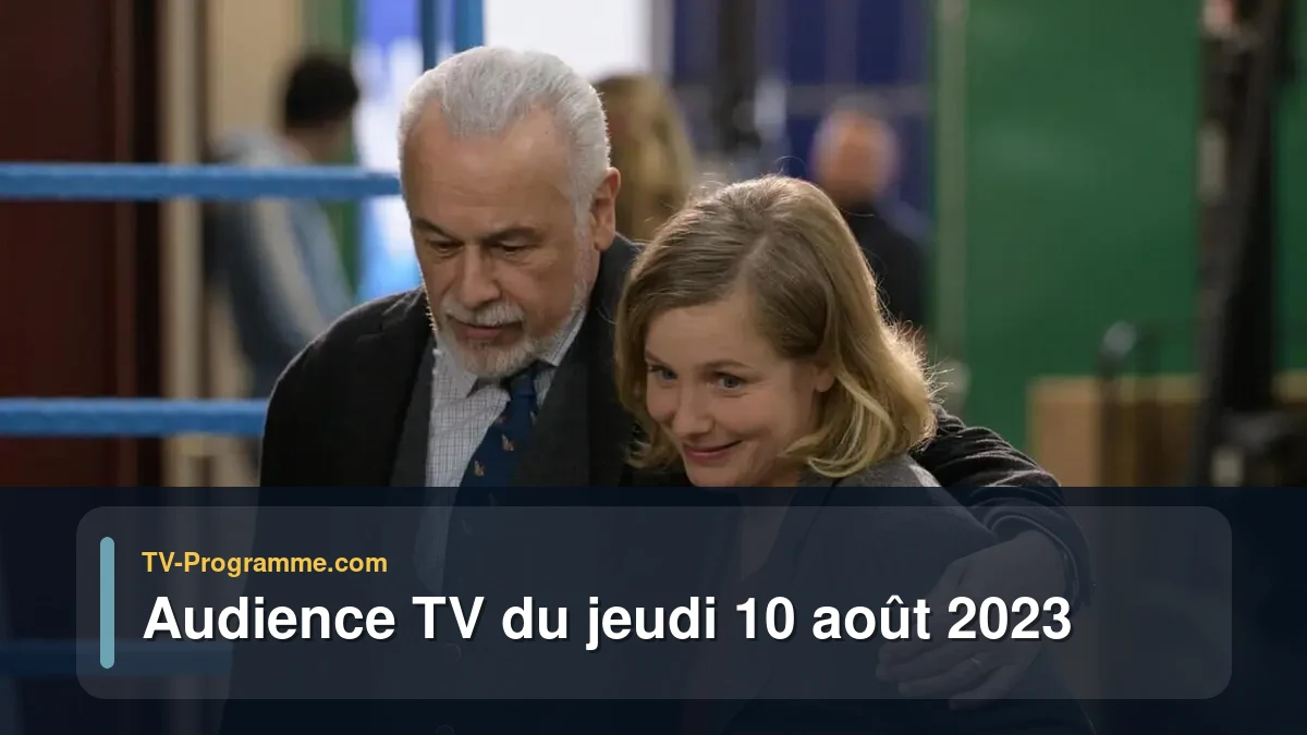Audiences TV et audimat en prime time du Jeudi 10 août 2023
