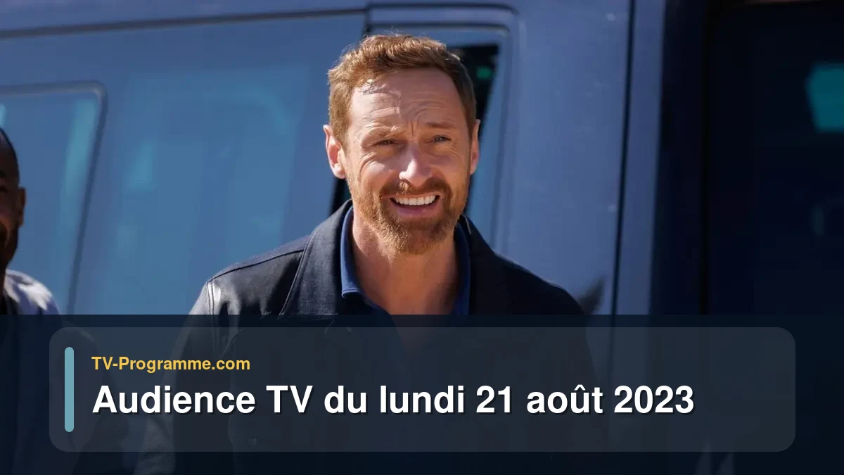 Audiences TV et audimat en prime time du Lundi 21 août 2023