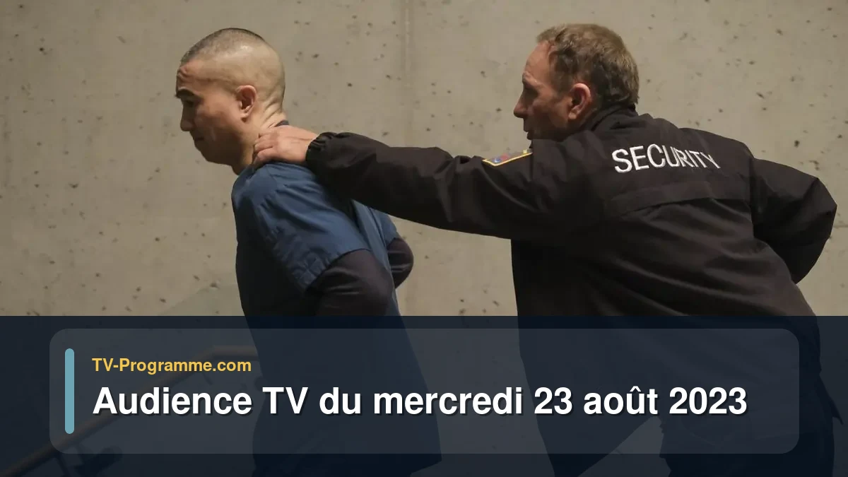 Audiences TV et audimat en prime time du Mercredi 23 août 2023