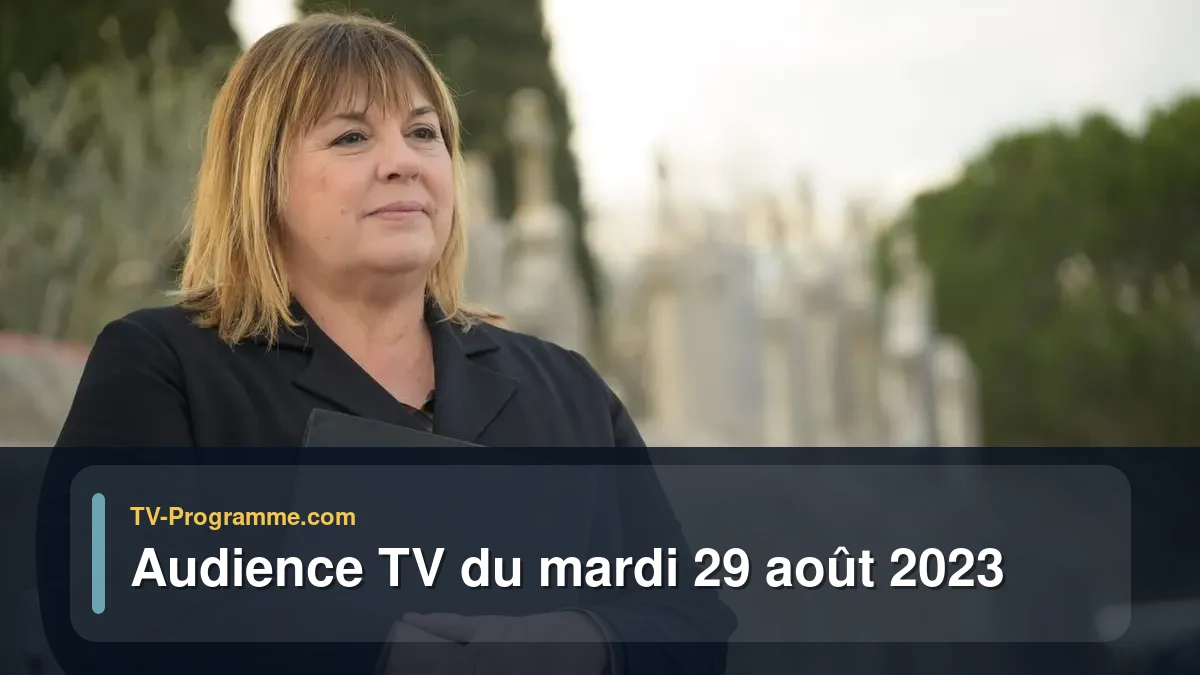 Audiences TV et audimat en prime time du Mardi 29 août 2023