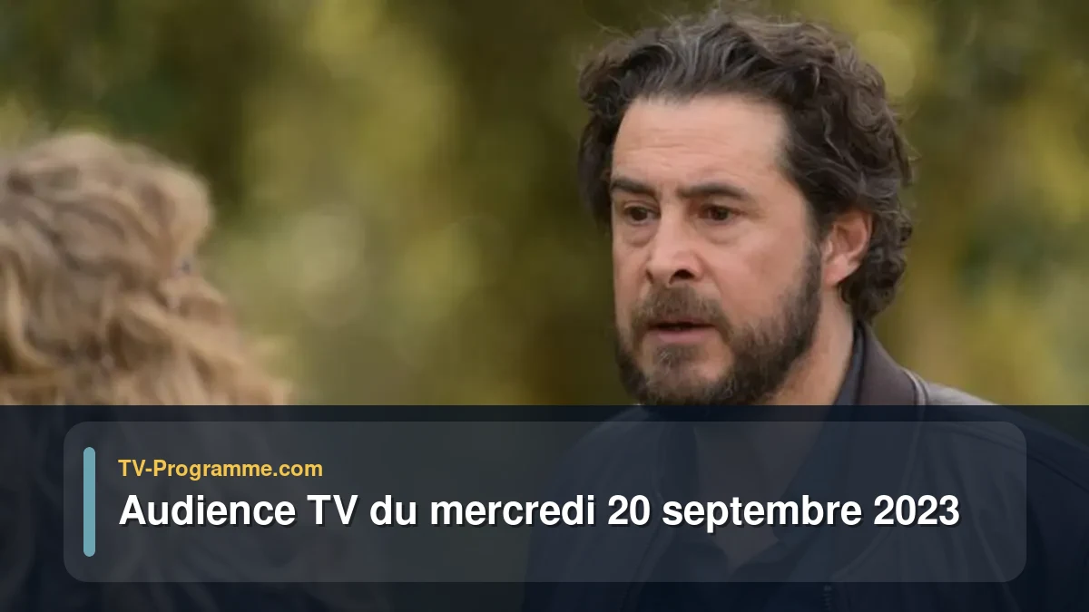 Audiences TV et audimat en prime time du Mercredi 20 septembre 2023