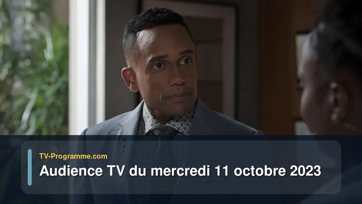 Audiences TV et audimat en prime time du Mercredi 11 octobre 2023