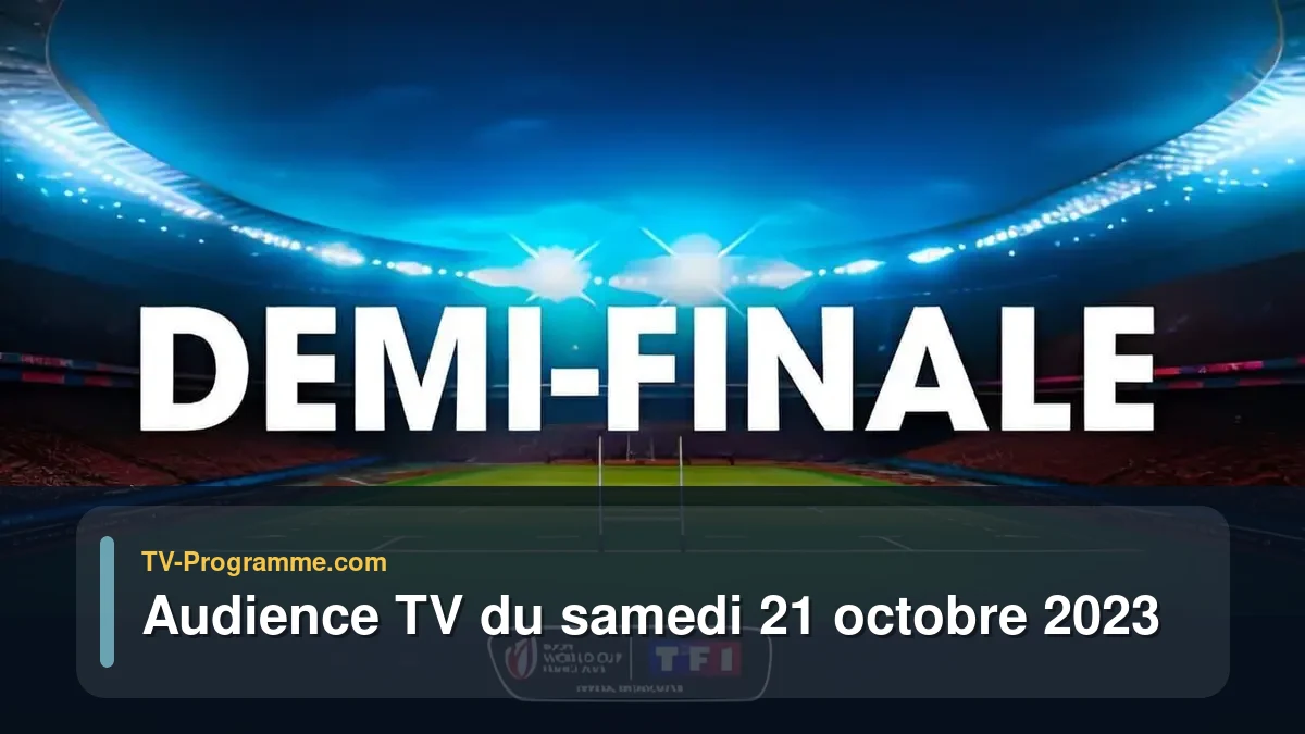 Audiences TV et audimat en prime time du Samedi 21 octobre 2023