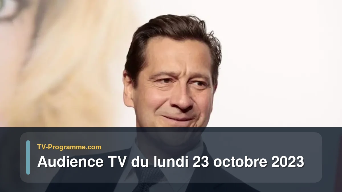 Audiences TV et audimat en prime time du Lundi 23 octobre 2023