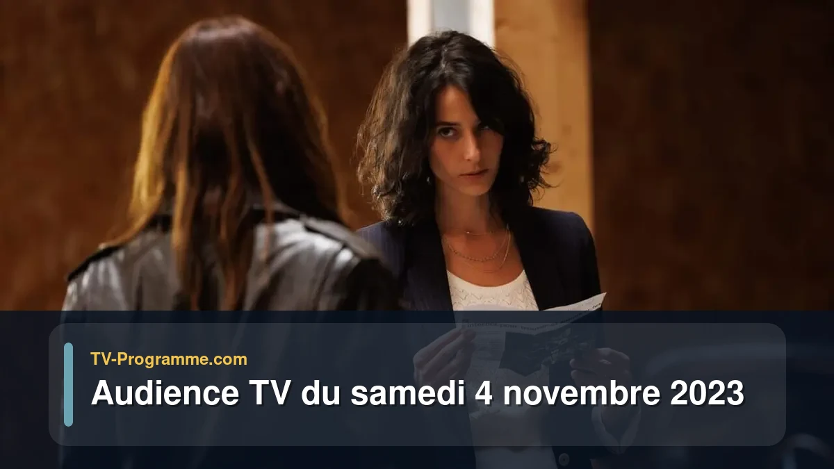 Audiences TV et audimat en prime time du Samedi 4 novembre 2023
