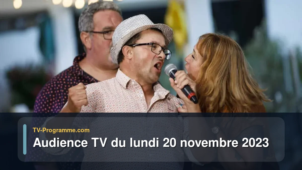 Audiences TV et audimat en prime time du Lundi 20 novembre 2023
