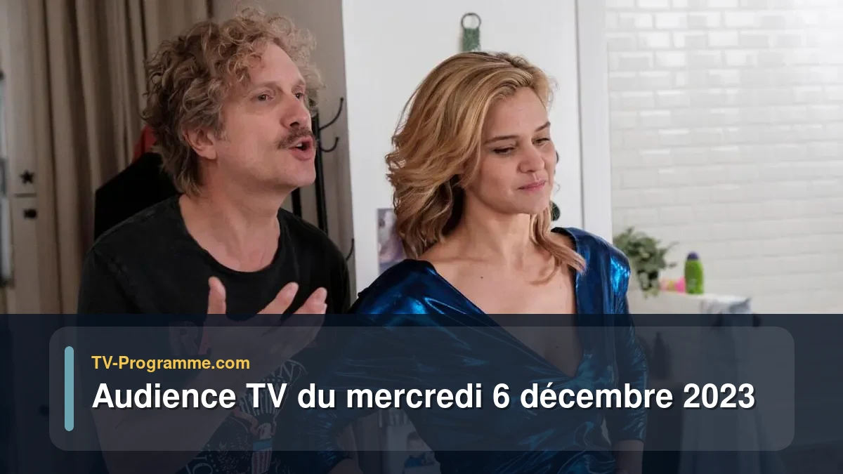 Audiences TV et audimat en prime time du Mercredi 6 décembre 2023