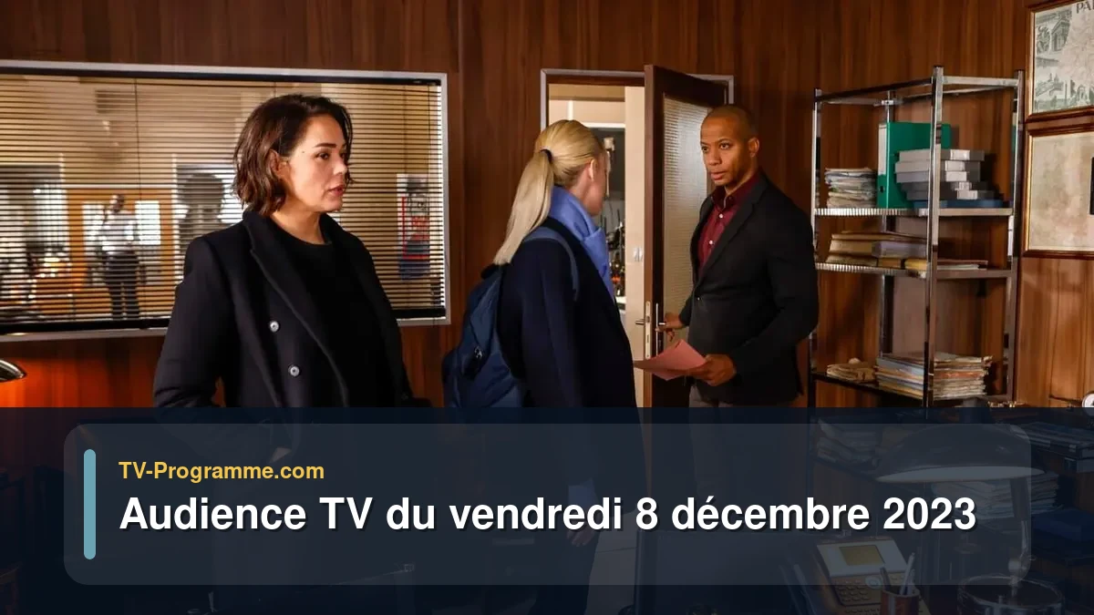 Audiences TV et audimat en prime time du Vendredi 8 décembre 2023