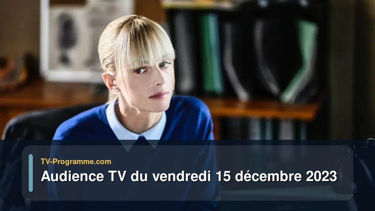 Audiences TV et audimat en prime time du Vendredi 15 décembre 2023