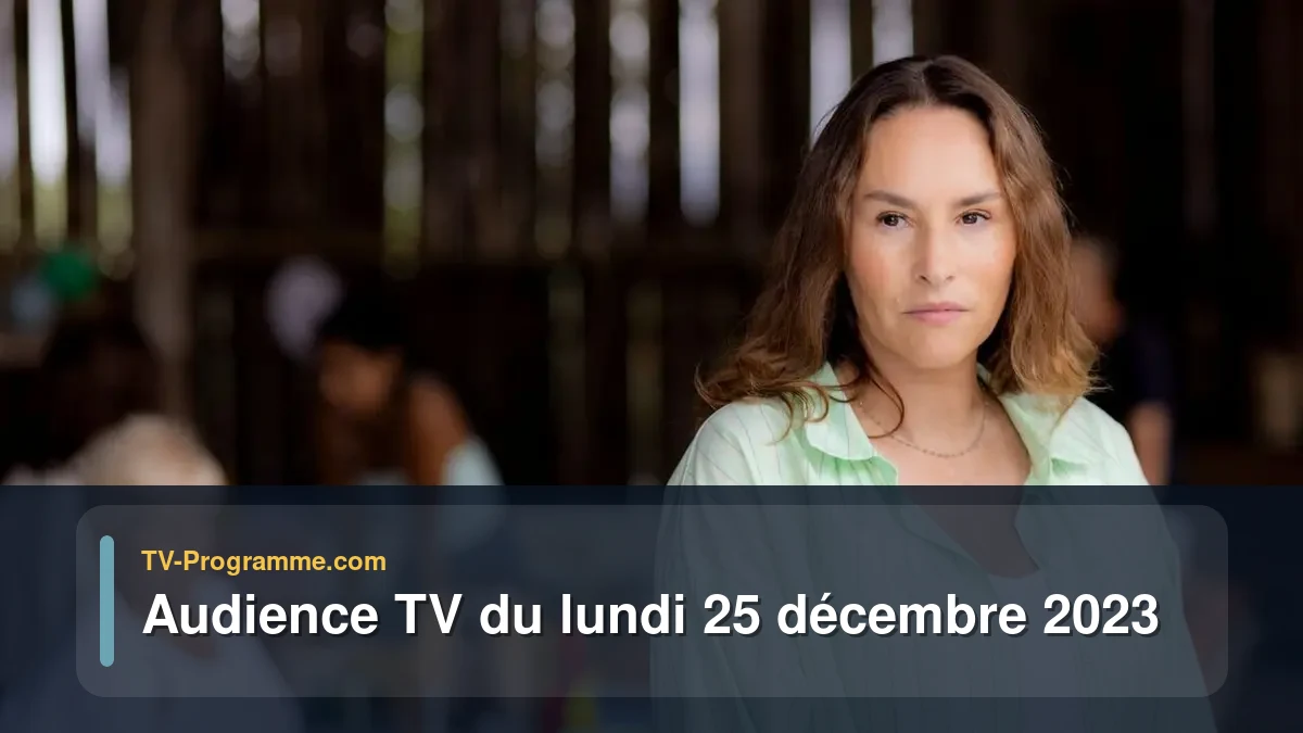 Audiences TV et audimat en prime time du Lundi 25 décembre 2023