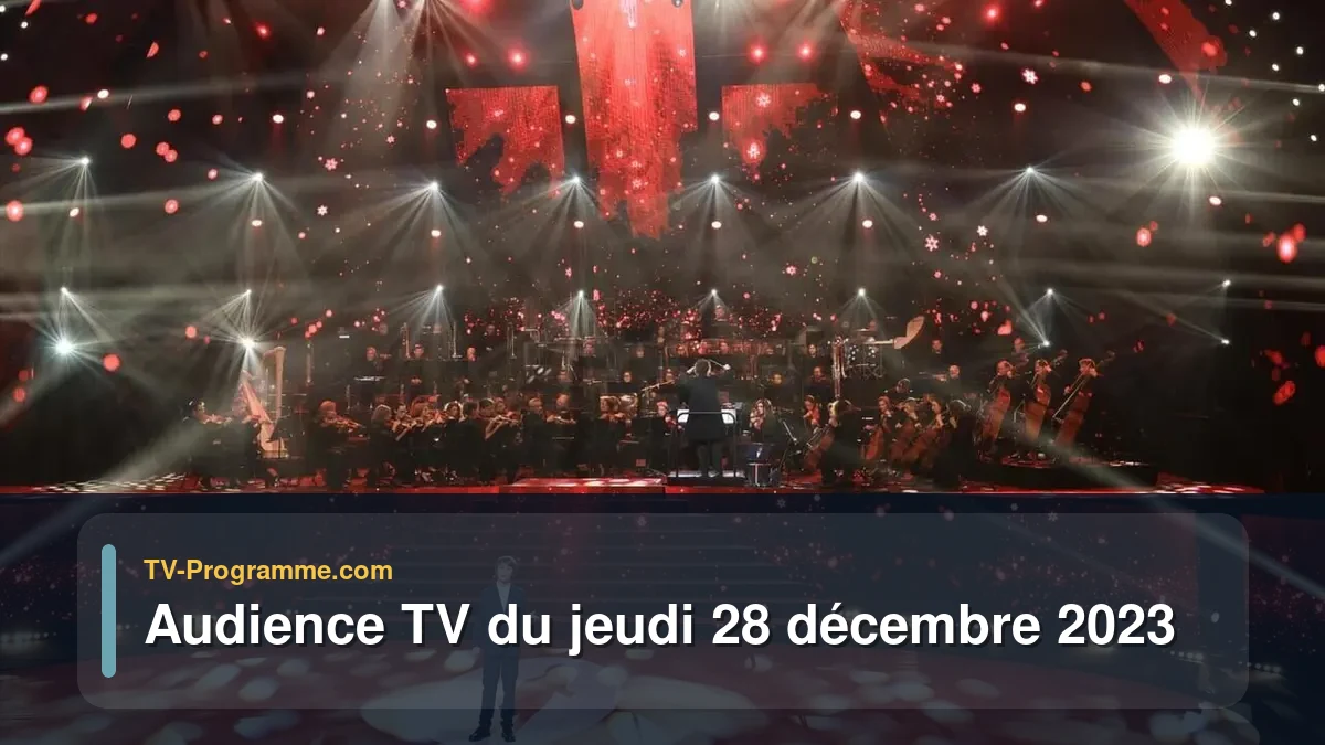 Audiences TV et audimat en prime time du Jeudi 28 décembre 2023