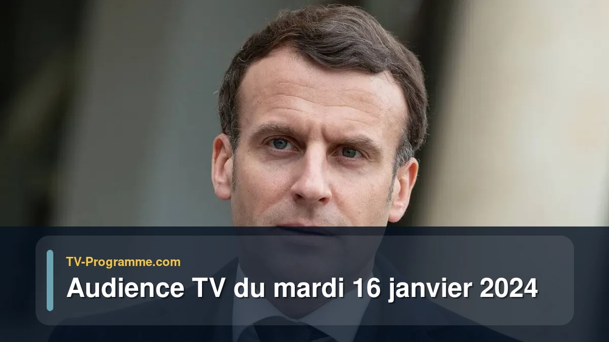Audiences TV et audimat en prime time du Mardi 16 janvier 2024