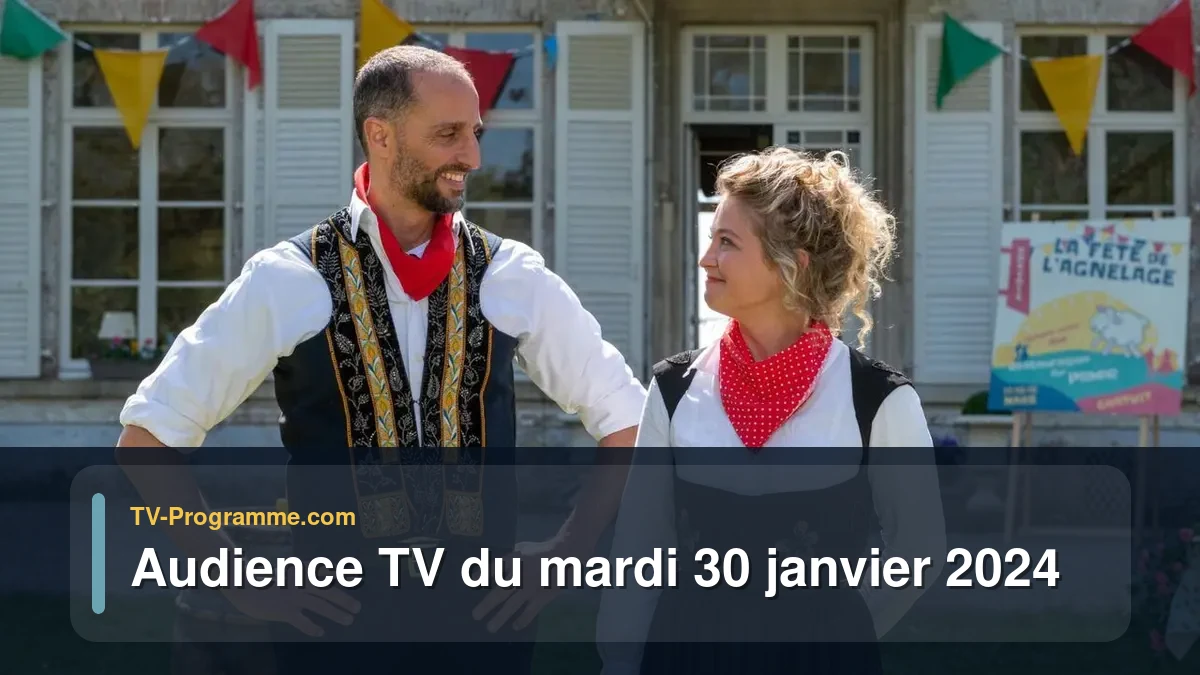 Audiences TV et audimat en prime time du Mardi 30 janvier 2024