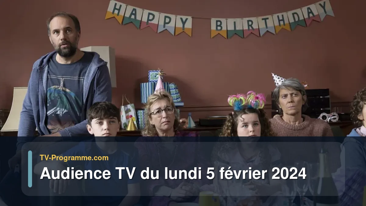 Audiences TV et audimat en prime time du Lundi 5 février 2024