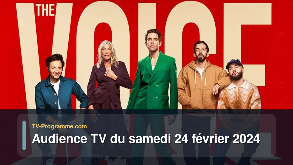 Audiences TV et audimat en prime time du Samedi 24 février 2024