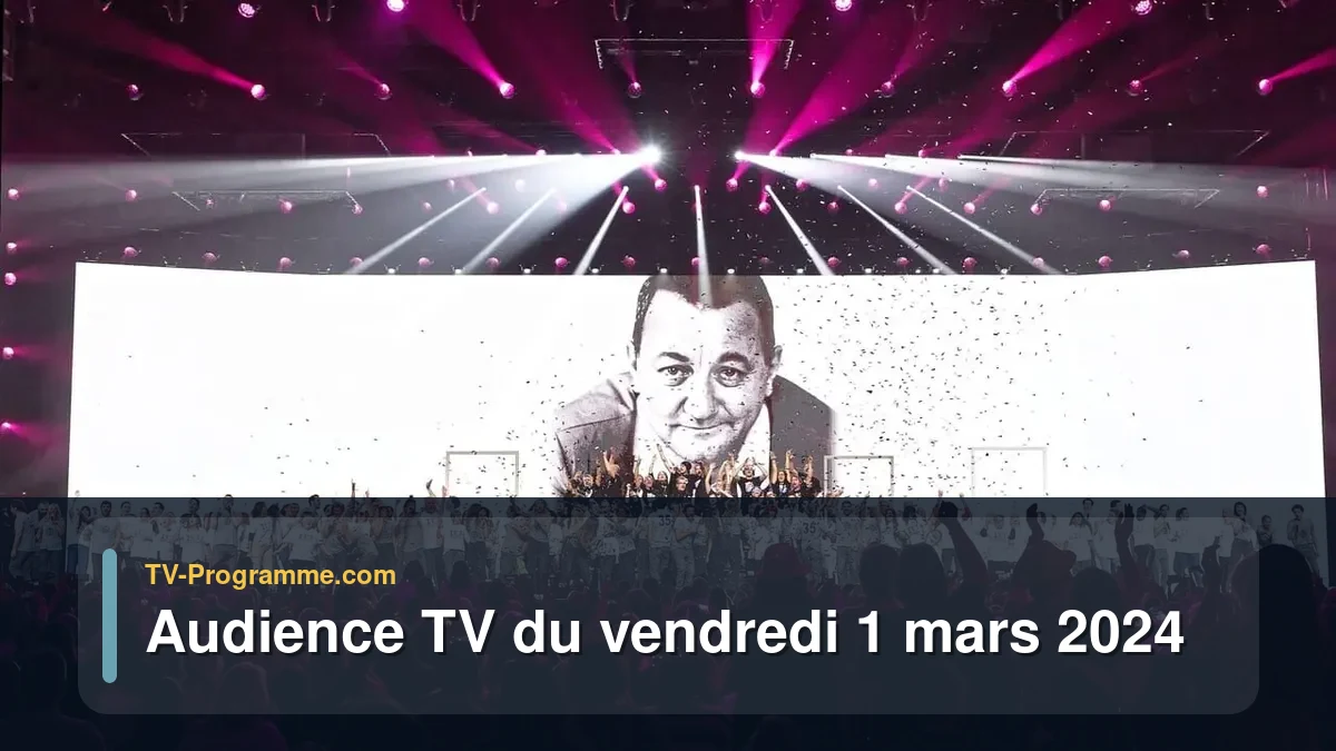 Audiences TV et audimat en prime time du Vendredi 1 mars 2024