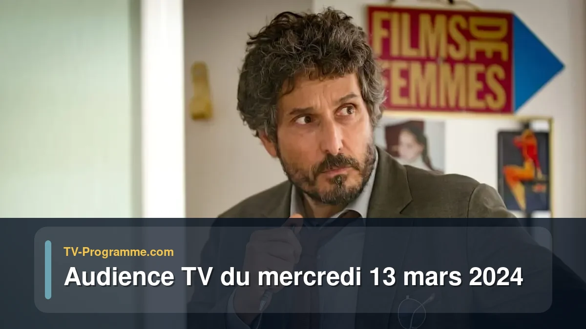 Audiences TV et audimat en prime time du Mercredi 13 mars 2024