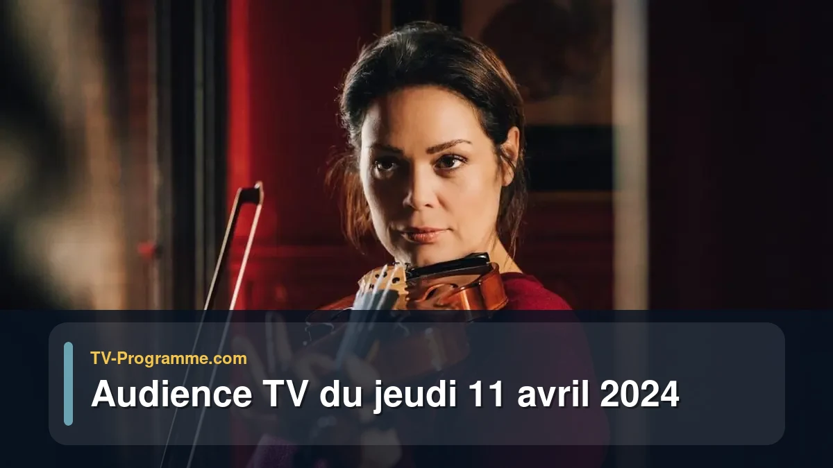 Audiences TV et audimat en prime time du Jeudi 11 avril 2024