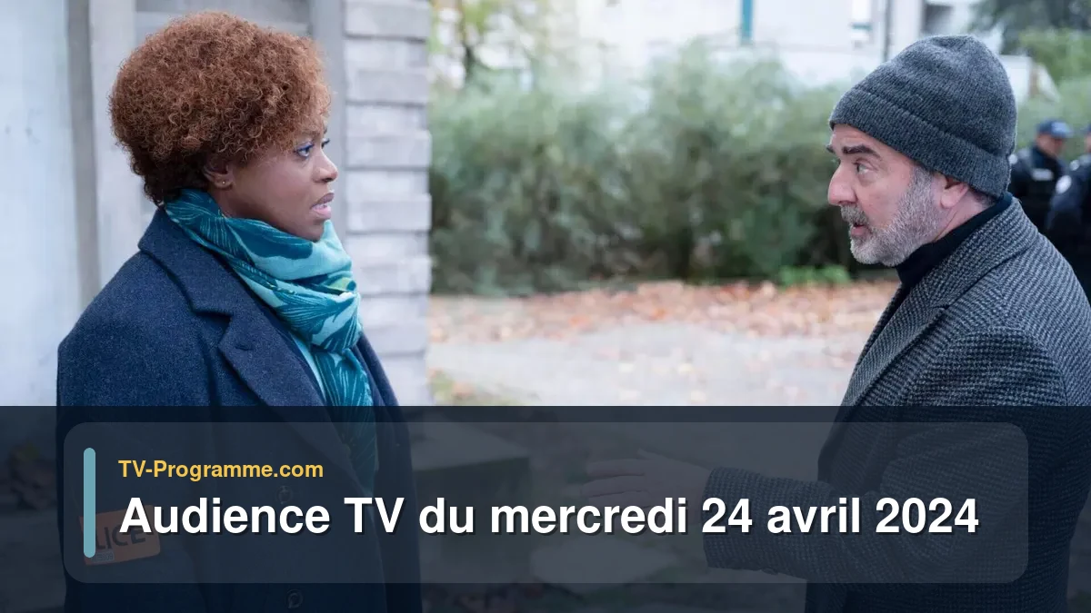 Audiences TV et audimat en prime time du Mercredi 24 avril 2024