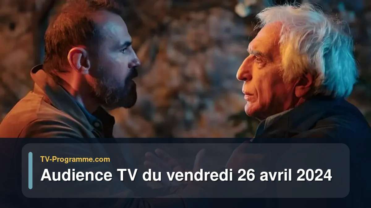 Audiences TV et audimat en prime time du Vendredi 26 avril 2024