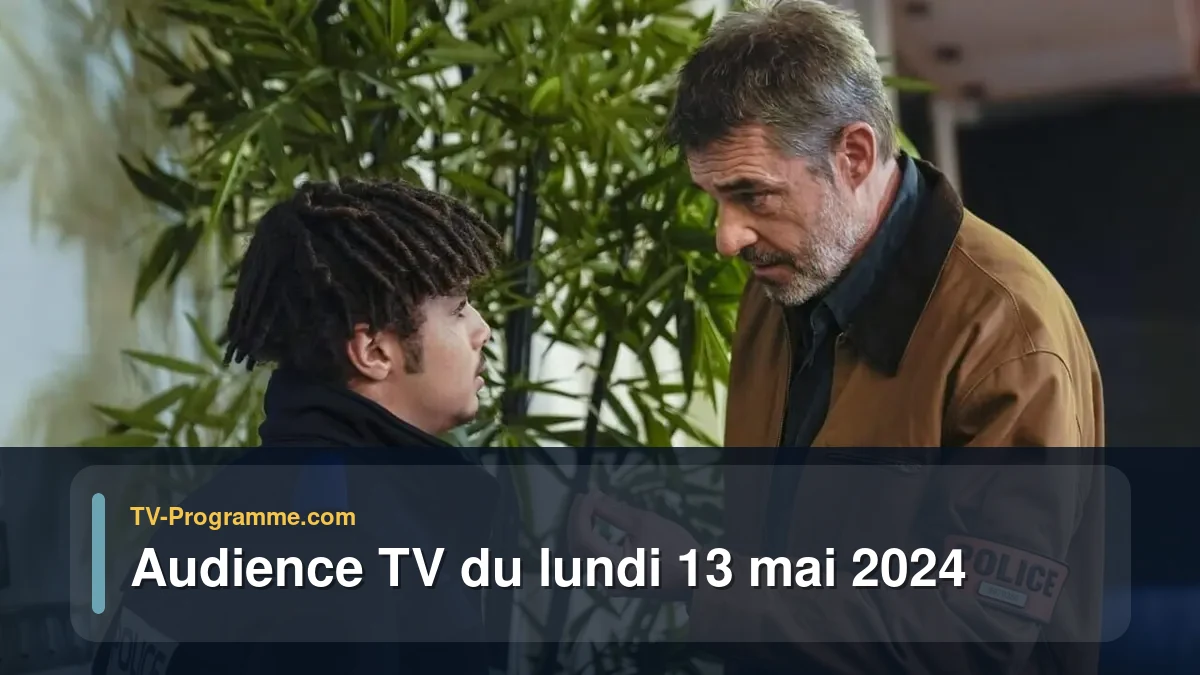Audiences TV et audimat en prime time du Lundi 13 mai 2024