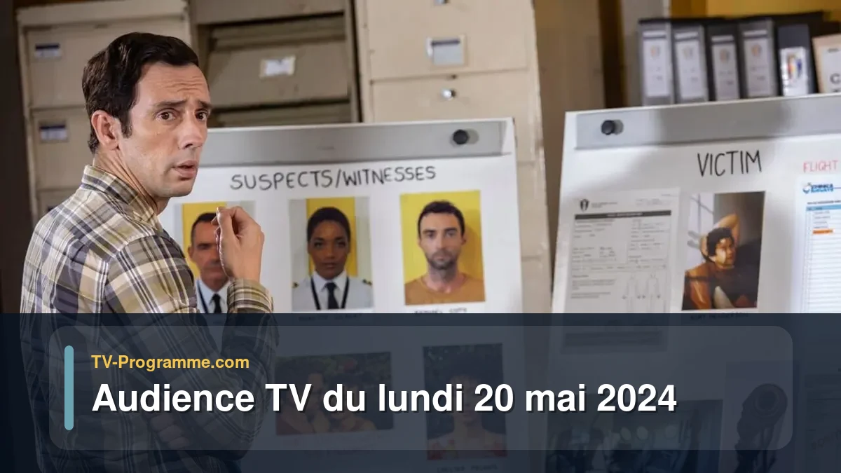 Audiences TV et audimat en prime time du Lundi 20 mai 2024