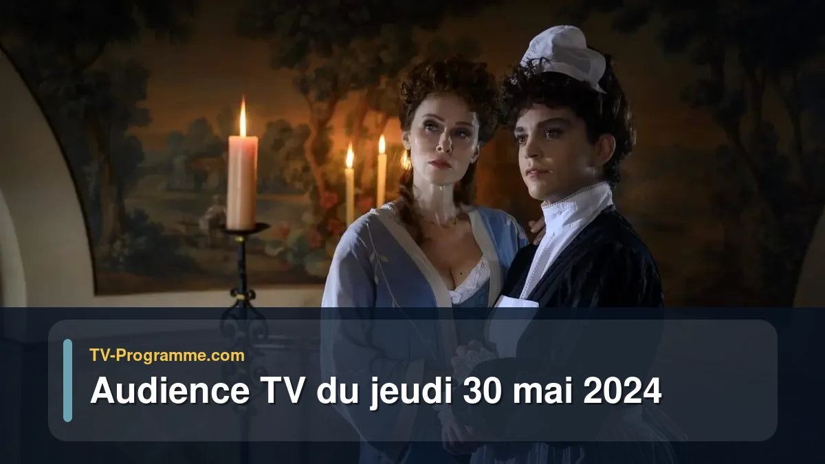Audiences TV et audimat en prime time du Jeudi 30 mai 2024