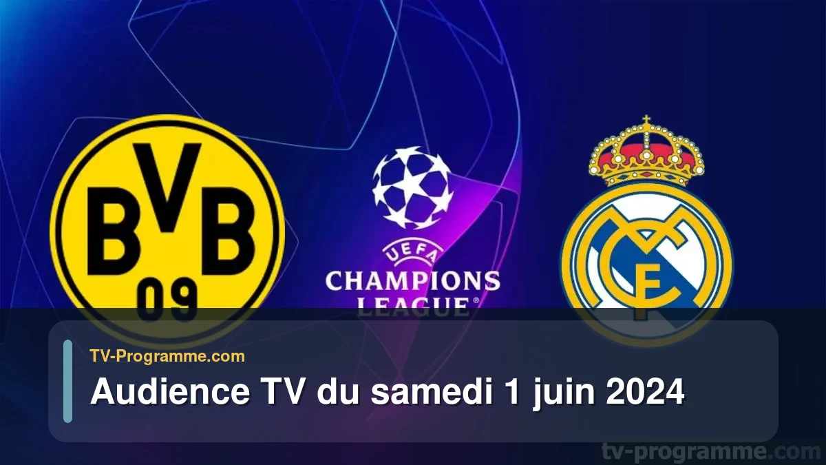 Audiences TV et audimat en prime time du Samedi 1 juin 2024