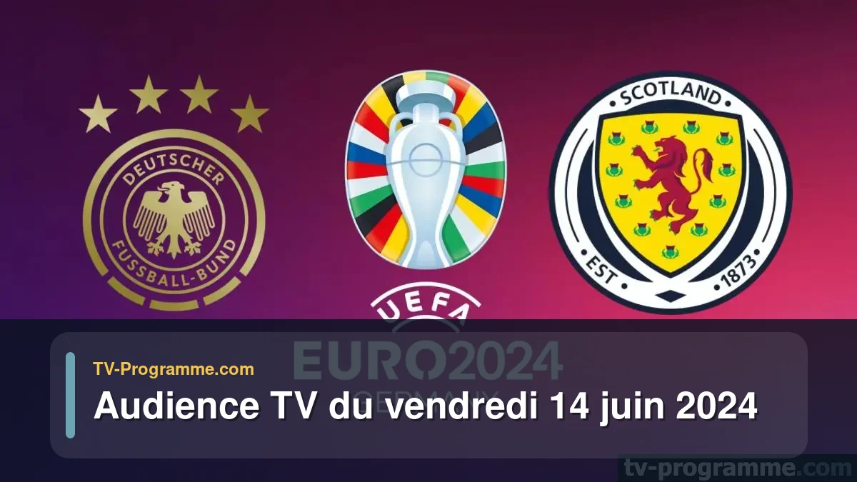 Audiences TV et audimat en prime time du Vendredi 14 juin 2024