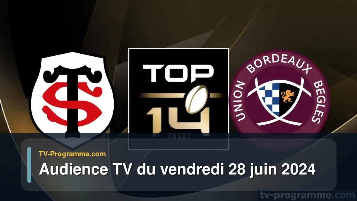 Audiences TV et audimat en prime time du Vendredi 28 juin 2024