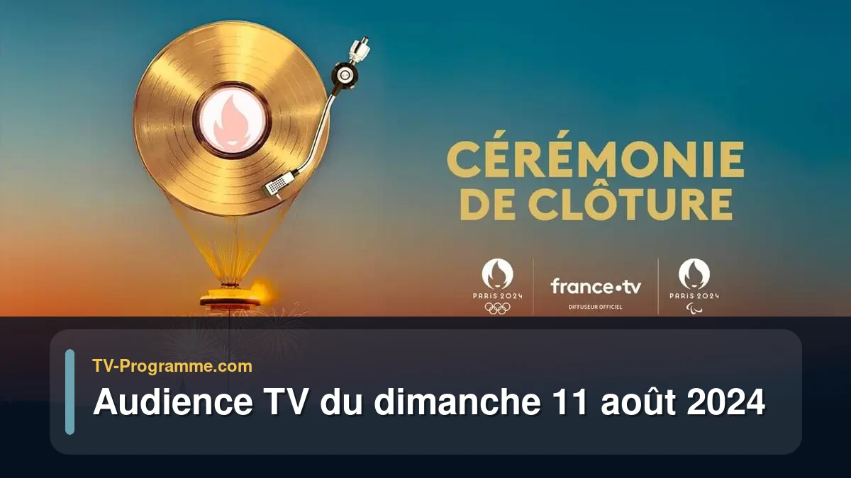Audiences TV et audimat en prime time du Dimanche 11 août 2024