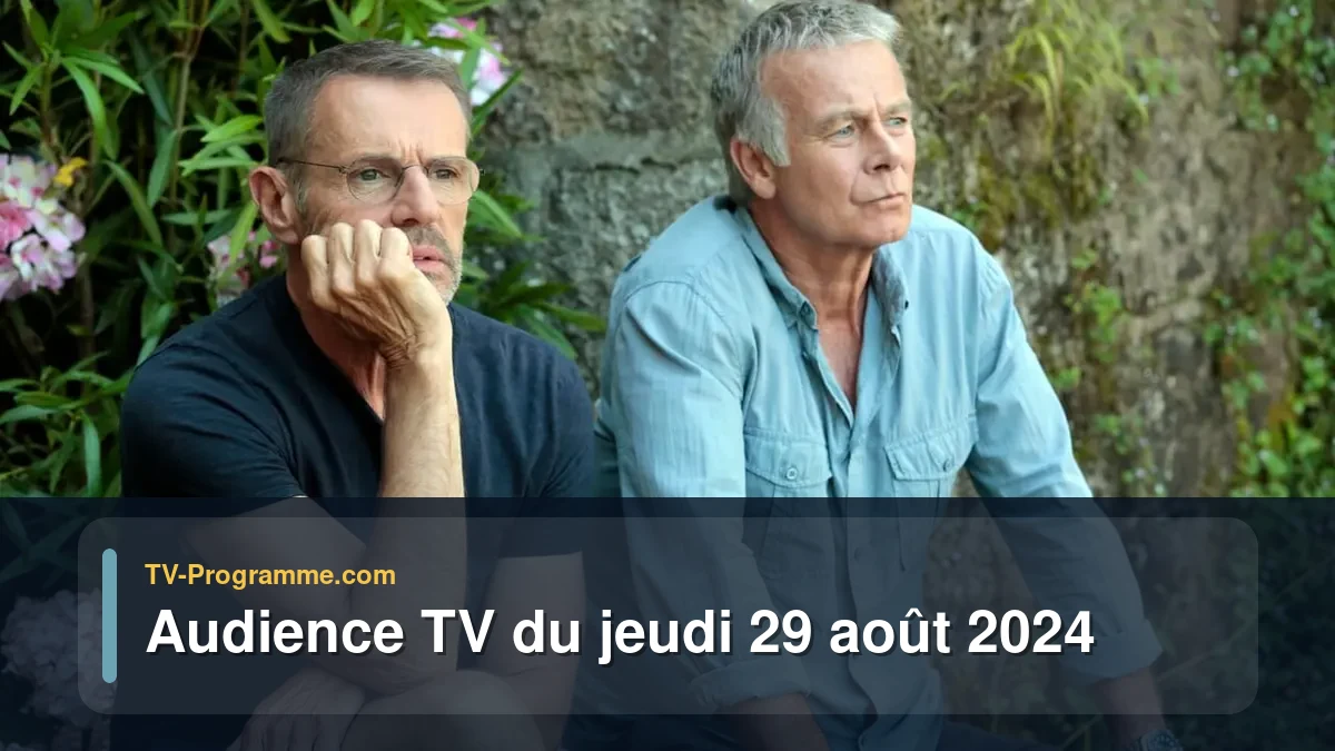 Audiences TV et audimat en prime time du Jeudi 29 août 2024