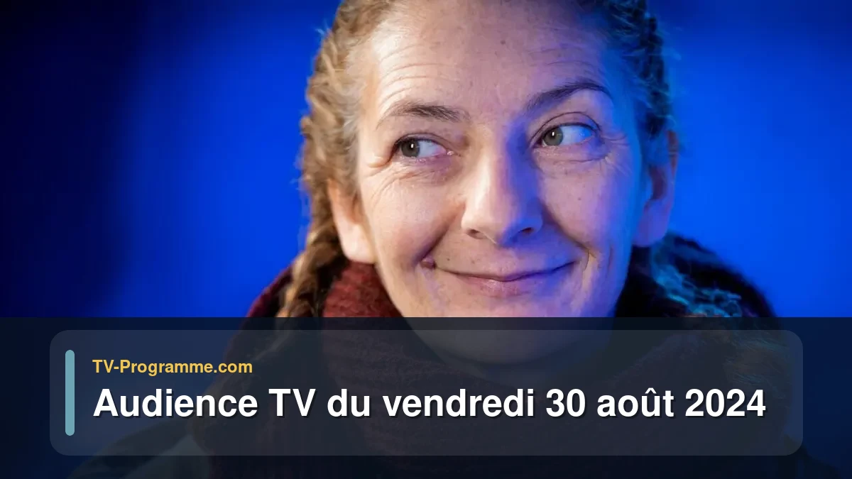 Audiences TV et audimat en prime time du Vendredi 30 août 2024