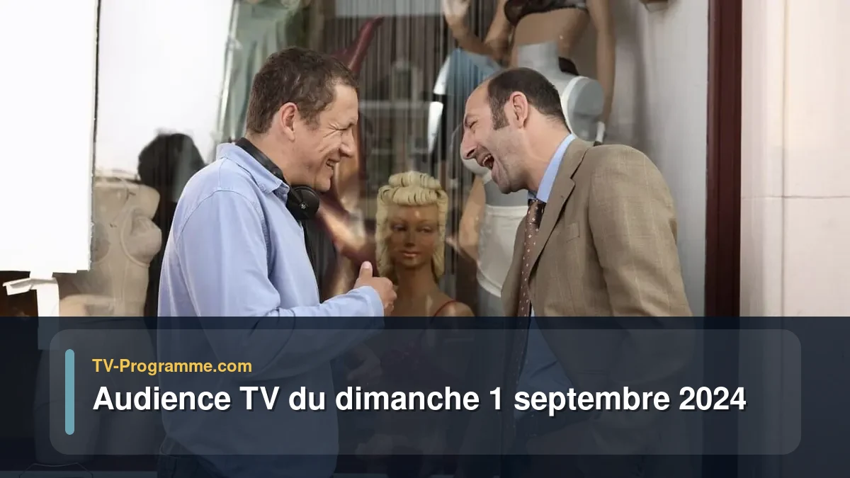 Audiences TV et audimat en prime time du Dimanche 1 septembre 2024