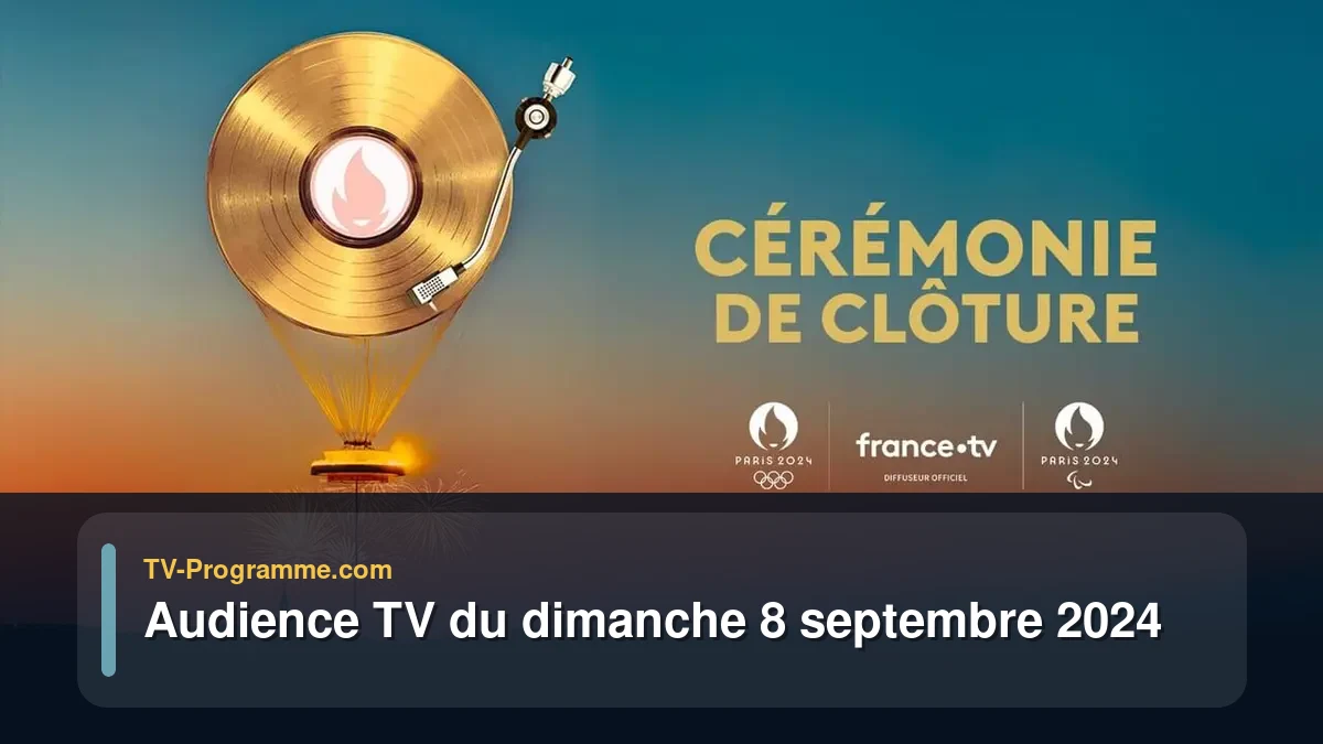 Audiences TV et audimat en prime time du Dimanche 8 septembre 2024