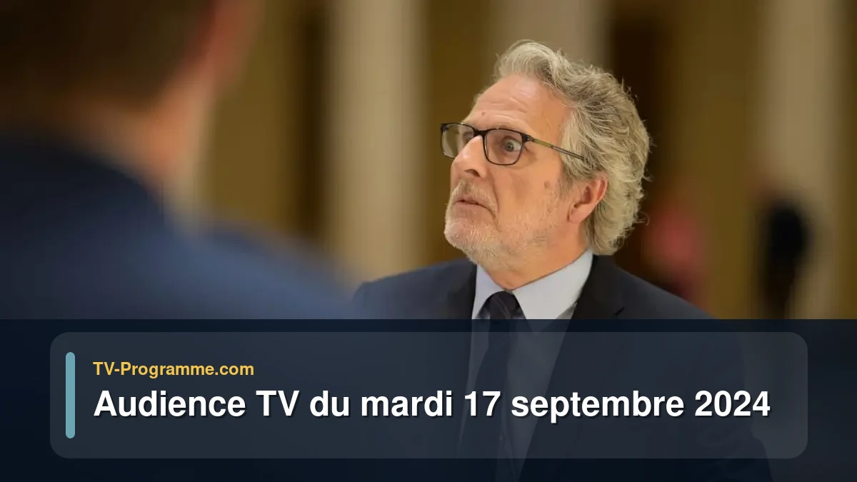 Audiences TV et audimat en prime time du Mardi 17 septembre 2024