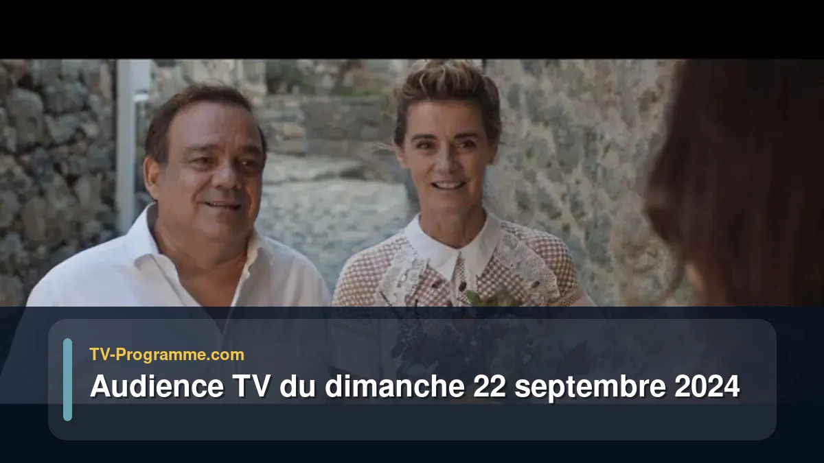 Audiences TV et audimat en prime time du Dimanche 22 septembre 2024